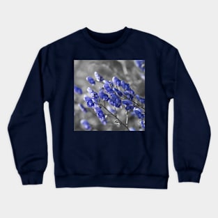 Blue Flower Crewneck Sweatshirt